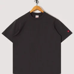 Open-End Dry Jersey Crewneck S/S - Faded Black