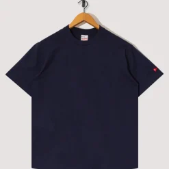 Open-End Dry Jersey Crewneck S/S - Navy