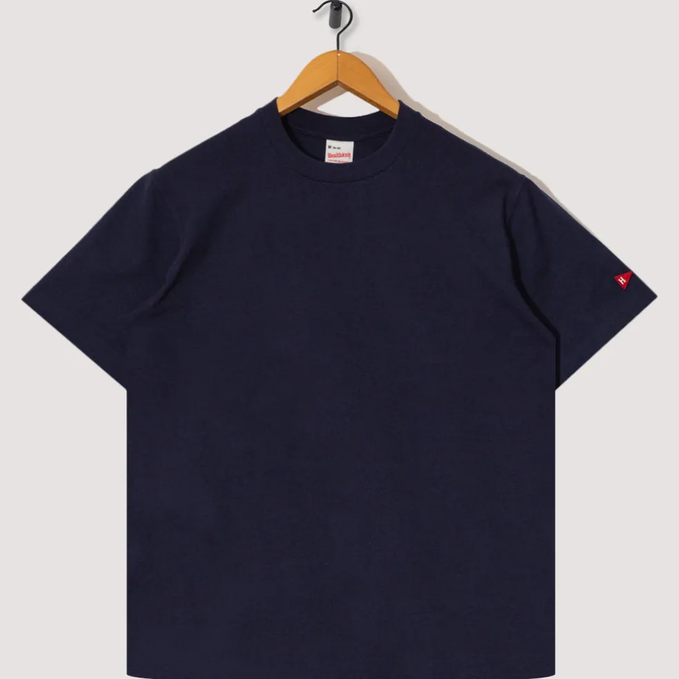 Open-End Dry Jersey Crewneck S/S - Navy