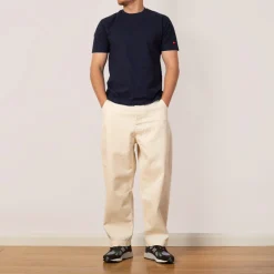 Open-End Dry Jersey Crewneck S/S - Navy