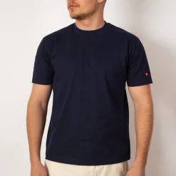 Open-End Dry Jersey Crewneck S/S - Navy