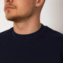 Open-End Dry Jersey Crewneck S/S - Navy