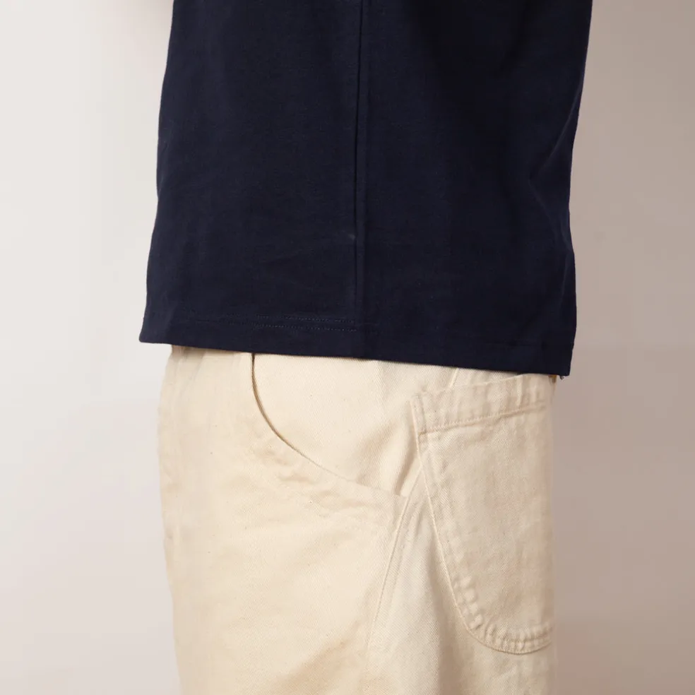 Open-End Dry Jersey Crewneck S/S - Navy