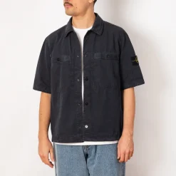 Overshirt S/S - Navy Blue (V0120)