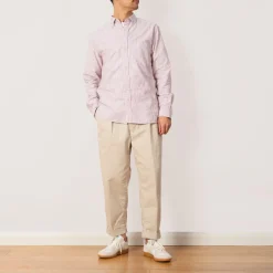 Oxford Candy Stripe Shirt - Wine