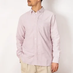 Oxford Candy Stripe Shirt - Wine
