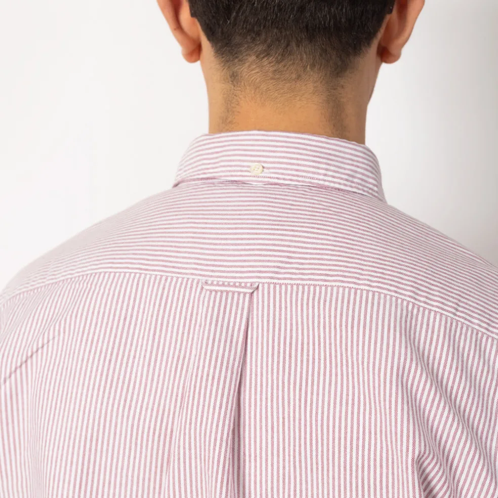 Oxford Candy Stripe Shirt - Wine