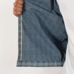 Palaka Jacket - Discharged Indigo Plaid