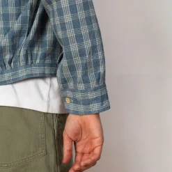 Palaka Jacket - Discharged Indigo Plaid