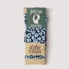 Panelled Logo Crew Socks - Blue Leopard/Khaki
