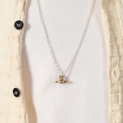 Penna Button Necklace - Polished