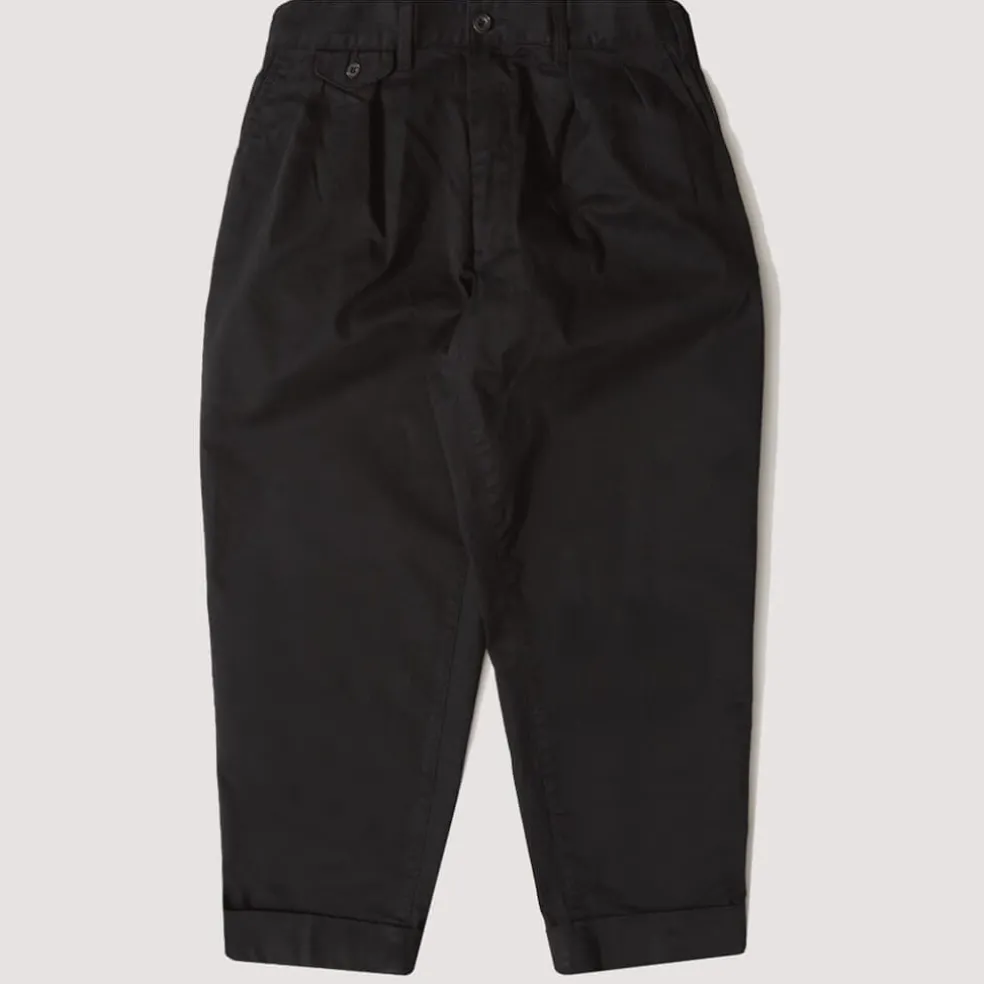 2 Pleat Trouser - Black