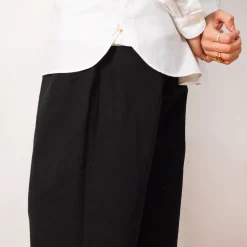 2 Pleat Trouser - Black