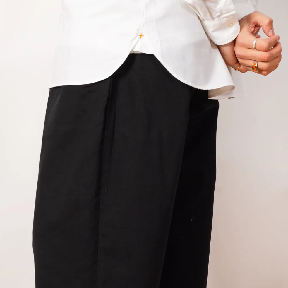 2 Pleat Trouser - Black