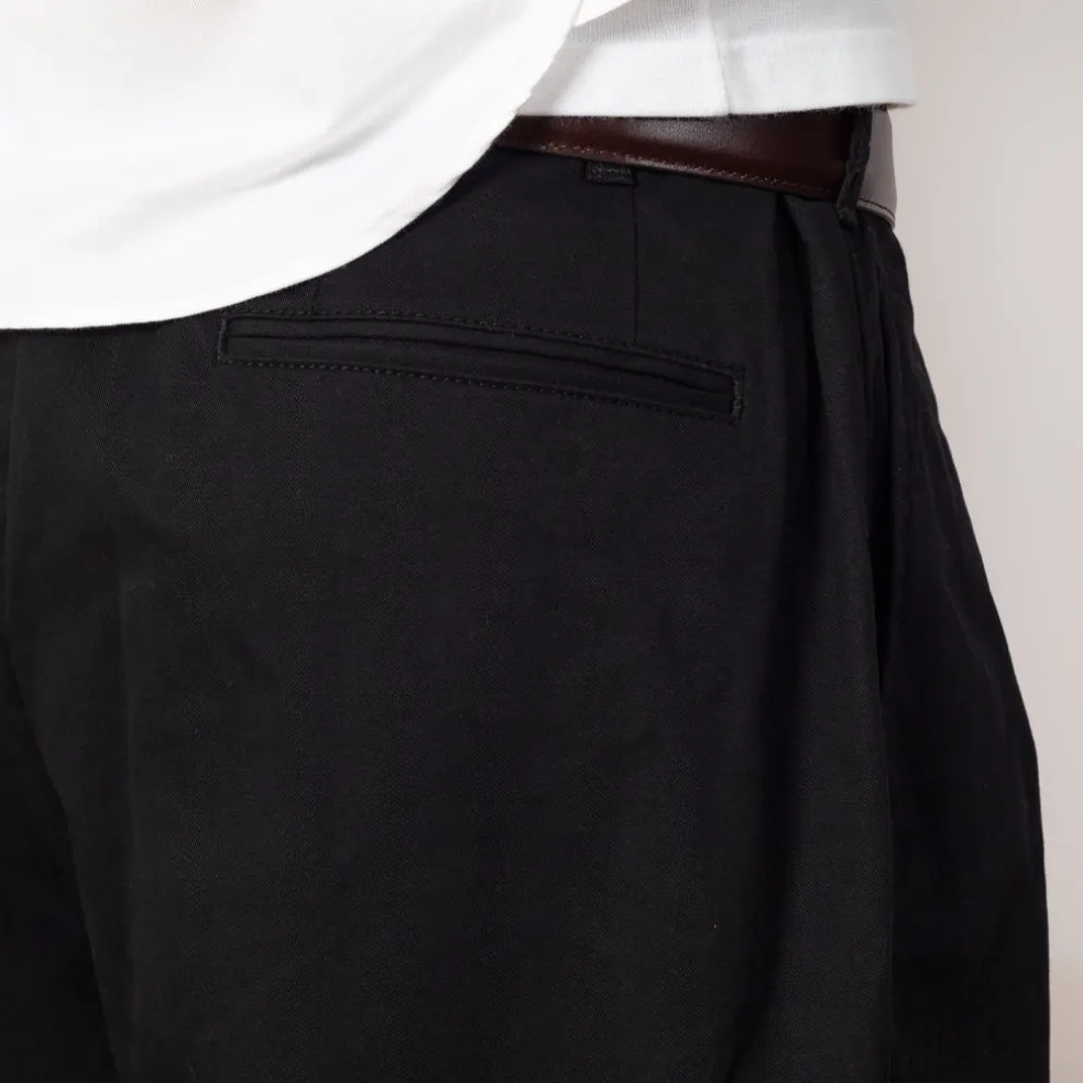 2 Pleat Trouser - Black