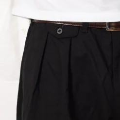 2 Pleat Trouser - Black