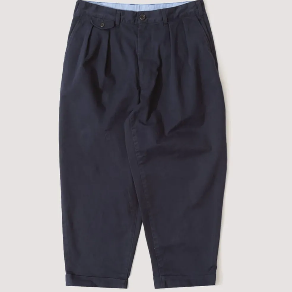 2 Pleat Trouser - Navy
