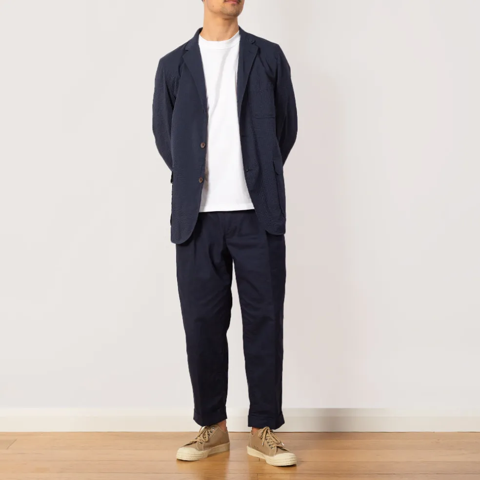 2 Pleat Trouser - Navy