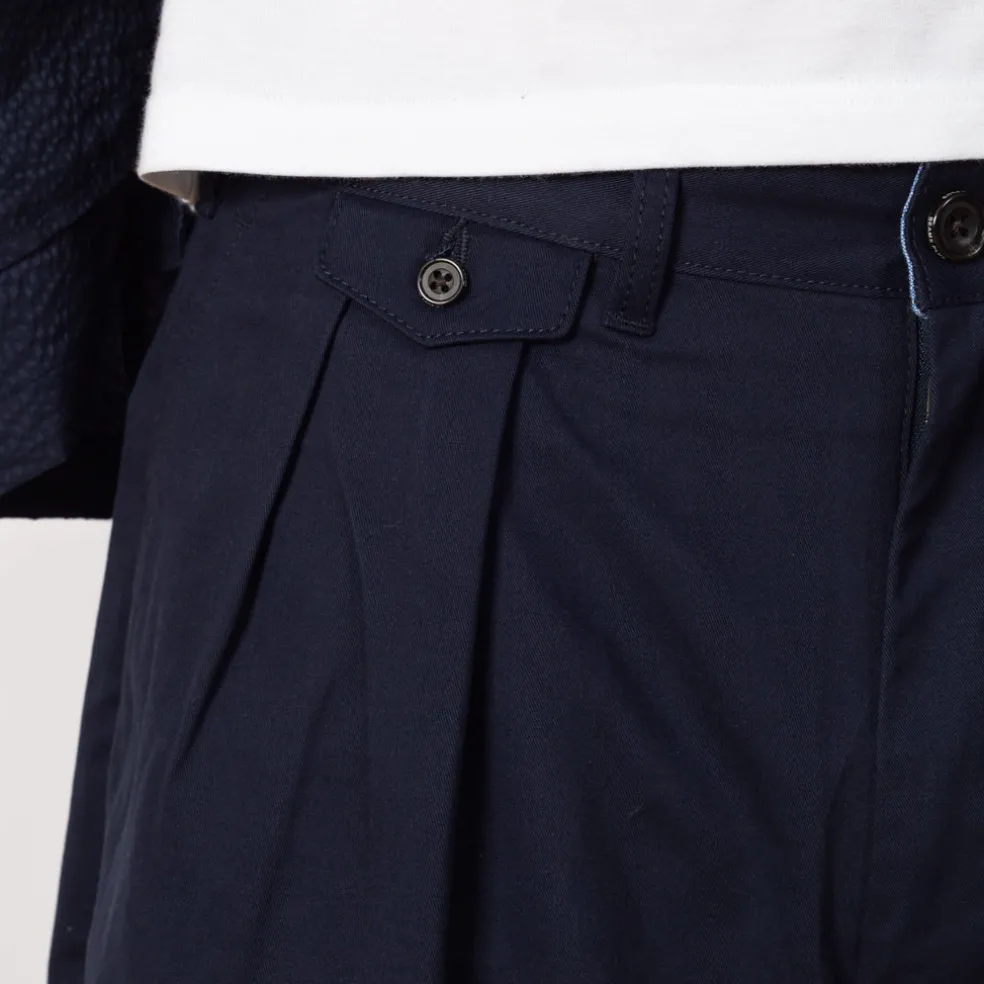 2 Pleat Trouser - Navy