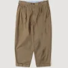 2 Pleat Twill Trouser - Olive