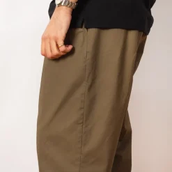 2 Pleat Twill Trouser - Olive