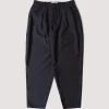 Pleated Track Pant - Navy Tropical Wool