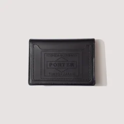 PS Leather Wallet Card Case - Black