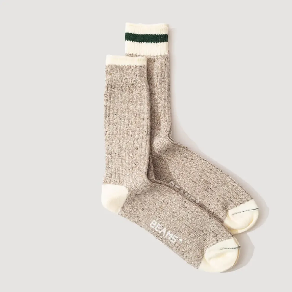 Ragg Socks 2 Pack - Green Line