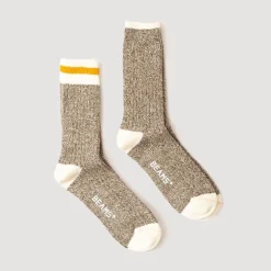 Ragg Socks 2 Pack - Yellow Line
