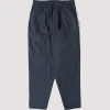 Recycled Poly Tech Pleated Track Pant - Navy