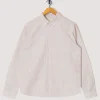 Relaxed Fit Shirt - Sage Microstripe Slub