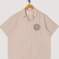Relaxed Soft Collar Shirt - Light Stone