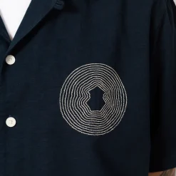 Relaxed Soft Collar Shirt - Navy