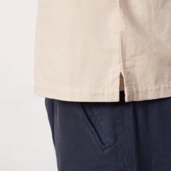 Relaxed Soft Collar Shirt - Light Stone