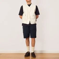 Ripstop Vest - Ivory (V0093)