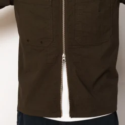 Ripstop Zip Overshirt - Military Green (V0054)