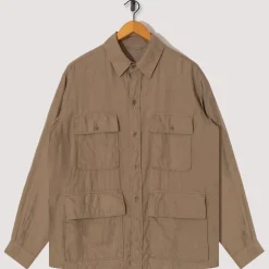 Safari Shirt Jacket - Beige