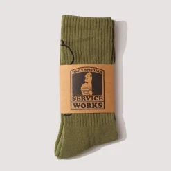 Salt + Pepper Socks - Olive