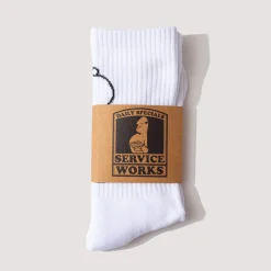 Salt + Pepper Socks - White