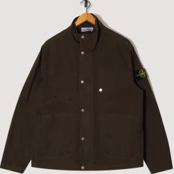 Short Stand Collar Jacket - Military Green