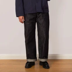 Social Sculpture 01 Wide Raw Jean - Indigo