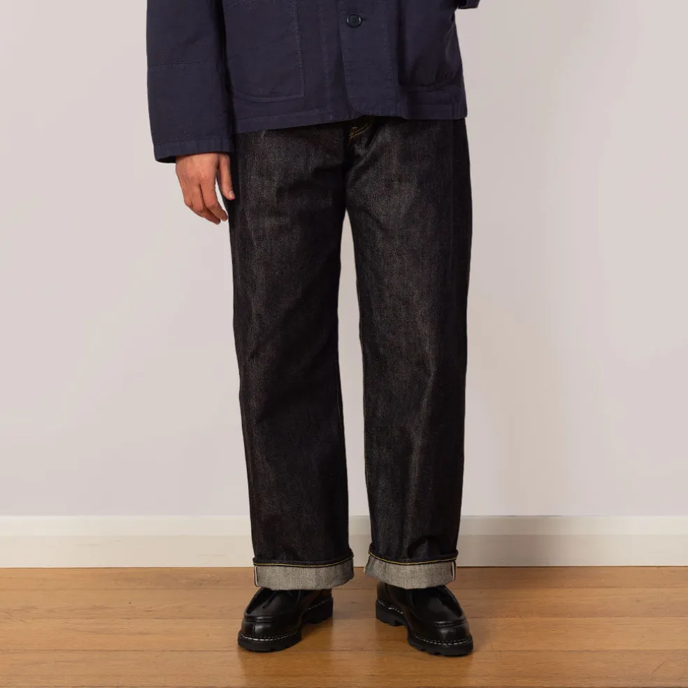 Social Sculpture 01 Wide Raw Jean - Indigo