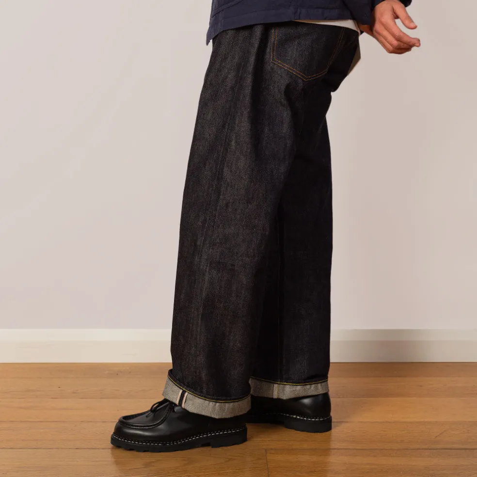 Social Sculpture 01 Wide Raw Jean - Indigo