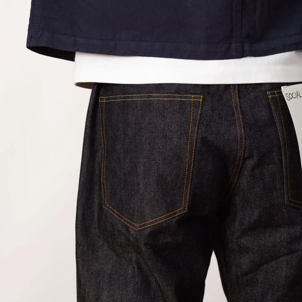 Social Sculpture 01 Wide Raw Jean - Indigo