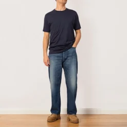 S/S Crew Neck T-Shirt - Navy