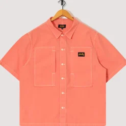 S/S Painter Shirt - Washed Red Poplin