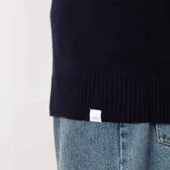 Standard Merino Lambswool Polo - Dark Navy