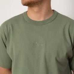 Stitch Logo T-Shirt - Sage (V0055)
