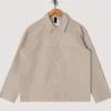 Storm Flap Shirt - Pale Stone