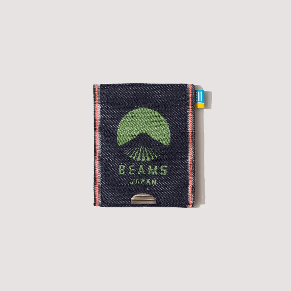 Takata Denim Logo Coin Purse - Green